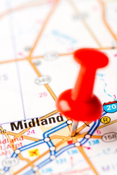 Map Pin For Midland Texas