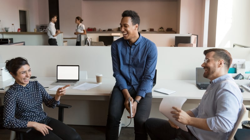 Employees Enjoying Comfortable Setting Because of Commercial HVAC System